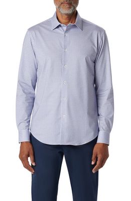 Bugatchi James OoohCotton Diamond Check Button-Up Shirt in Lavender