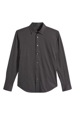 Bugatchi James OoohCotton Polka Dot Button-Up Shirt in Black