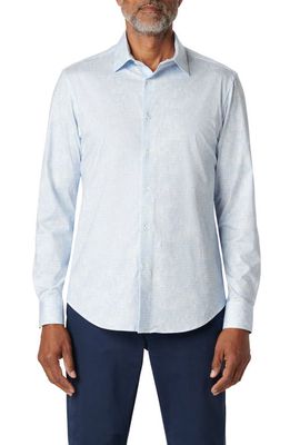 Bugatchi James OoohCotton Tile Print Button-Up Shirt in Sky