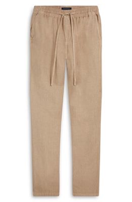 Bugatchi Linen Drawstring Pants in Cobblestone