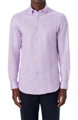 Bugatchi OoohCotton Button-Up Shirt in Lilac