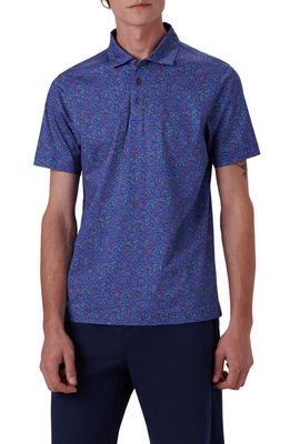 Bugatchi OoohCotton® Floral Polo in Navy