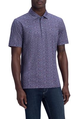 Bugatchi OoohCotton® Scatter Print Polo in Orchid