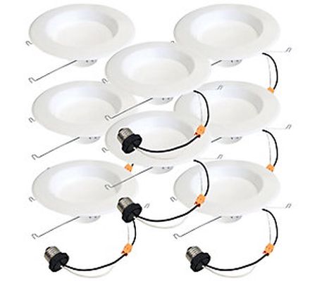 Bulbrite 5/6" Warm White Round LED Recessed Dow light 8PK