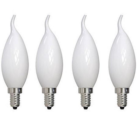 Bulbrite 5W Warm White CA10 LED Chandelier Ligh t Bulbs 4PK