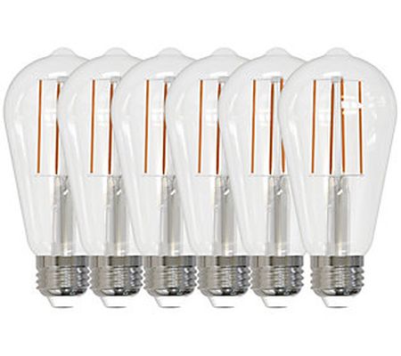 Bulbrite 8.5W Cool White ST18 LED Light Bulbs 6 K