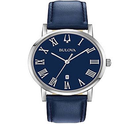 Bulova Men's Blue Classic Slim-Profile Watch