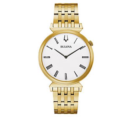 Bulova Men's Goldtone Stainless Steel B racelet Watch