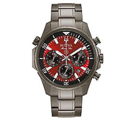 Bulova Men's Marine Star Chronograph Red Dial W atch