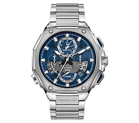 Bulova Men's Precisionist Chronograph Stainle ss Steel Watch