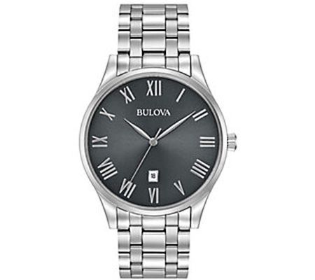 Bulova Men's Stainless Steel Classic Bracelet W atch