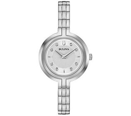 Bulova Women's Rhapsody Stainless Diamond Watch