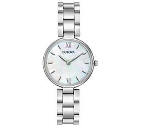 Bulova Women's Stainless Classic Mother-of-Pear l Watch