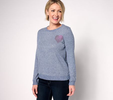 Bumblebella by Jill Martin Heart Embellished Pullover