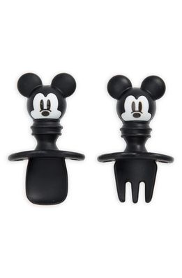 Bumkins x Disney Mickey Mouse Silicone Chewtensils in Black