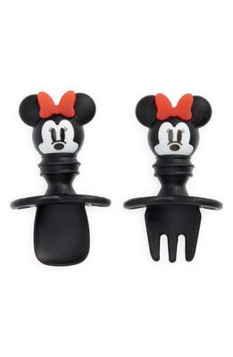 Bumkins x Disney Minnie Mouse Silicone Chewtensils in Black