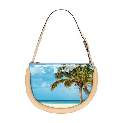 Bumper Moon Leather Shoulder Bag