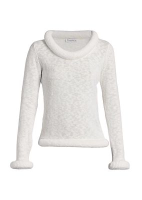 Bumper Trim Cotton Sweater
