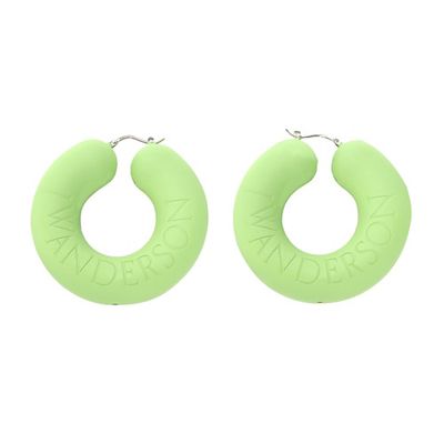 Bumper-tube hoop earrings