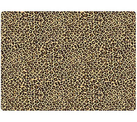 Bungalow Flooring Leopard Desk Chair Mat