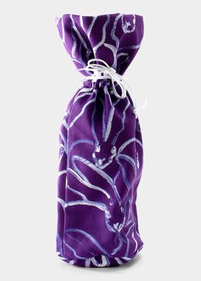 Bunny Bottle Bag, Purple/White