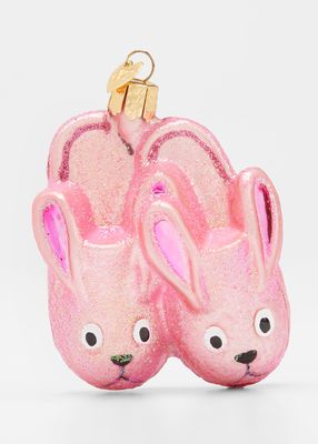 Bunny Slippers Holiday Ornament