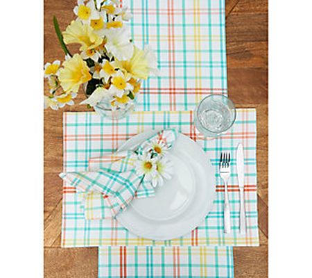Bunny Trail Plaid Table Runner by Valerie
