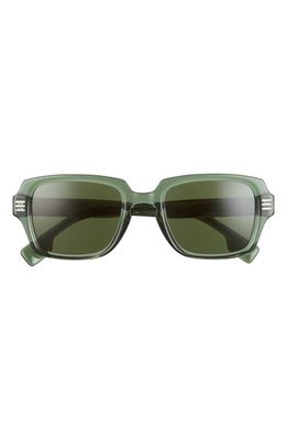 burberry 51mm Rectangular Sunglasses in Green/Dark Green