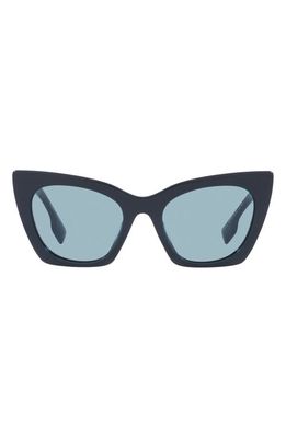 burberry 52mm Cat Eye Sunglasses in Blue