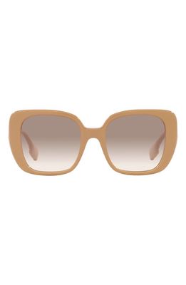 burberry 52mm Gradient Square Sunglasses in Beige