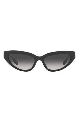 burberry 54mm Gradient Cat Eye Sunglasses in Black