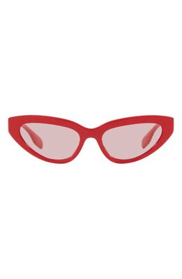 burberry 54mm Gradient Cat Eye Sunglasses in Red