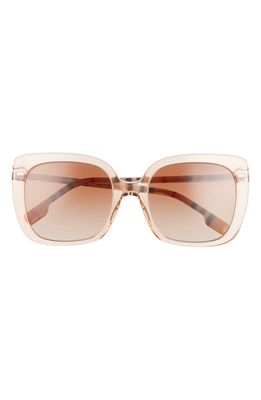 Burberry 54mm Gradient Square Sunglasses in Peach/Gradient Brown
