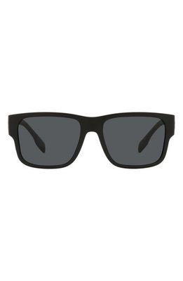 burberry 57mm Square Sunglasses in Matte Black