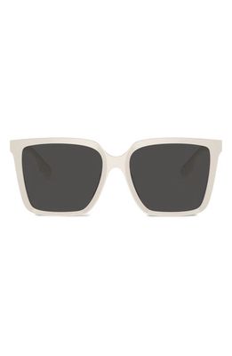 burberry 57mm Square Sunglasses in Milky Ivory