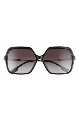 Burberry 59mm Square Sunglasses in Black/Grey Gradient