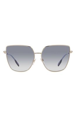 burberry Alexis 61mm Gradient Irregular Sunglasses in Gold
