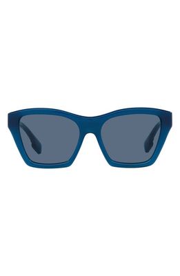 burberry Arden 54mm Square Sunglasses in Blue