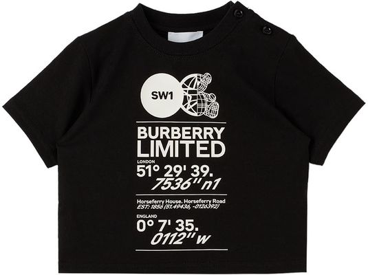 Burberry Baby Black Montage T-Shirt