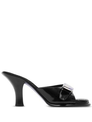 Burberry Bay leather mules - Black