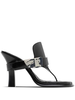 Burberry Bay leather sandals - Black