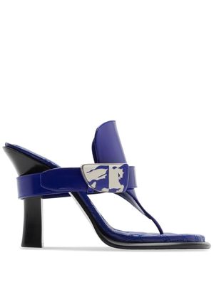 Burberry Bay leather sandals - Blue