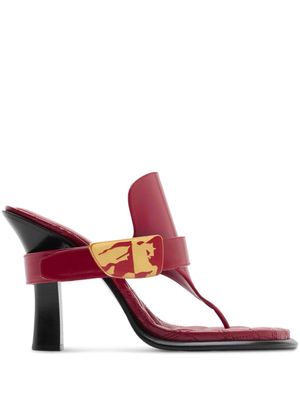 Burberry Bay leather sandals - Red