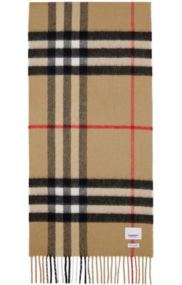 Burberry Beige Check Scarf