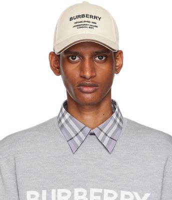 Burberry Beige Horseferry Cap