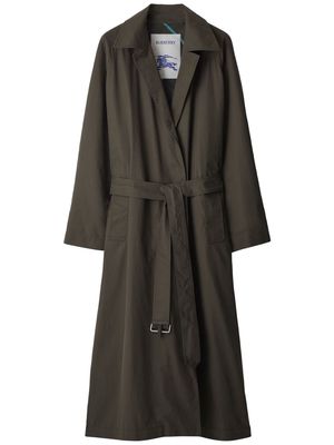 Burberry belted cotton trench coat - Green