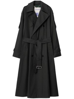 Burberry belted long trench coat - Black