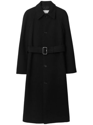Burberry belted wool coat - Black