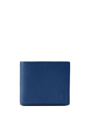 Burberry bifold leather wallet - Blue