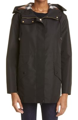 Burberry Binham Hooded Jacket in Black